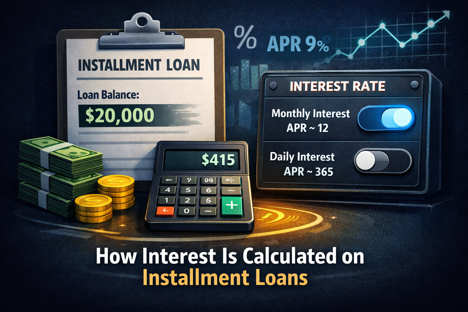 How interest is calculated on installment loans