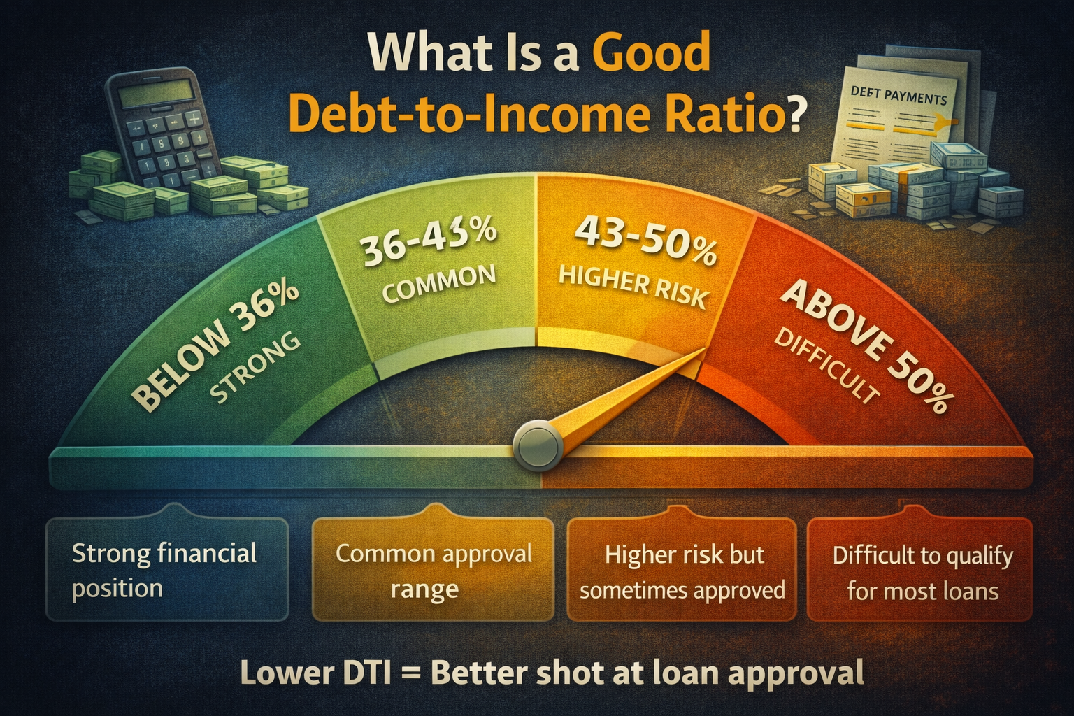 Good debt-to-income ratio ranges explained