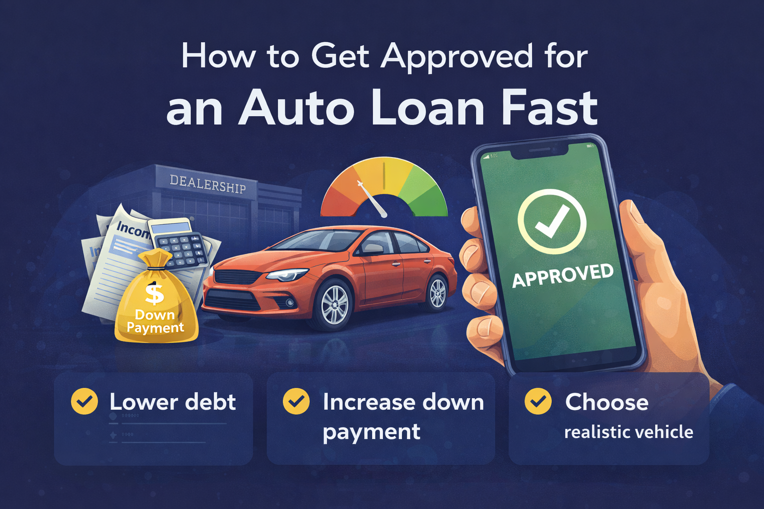 How to get approved for an auto loan quickly