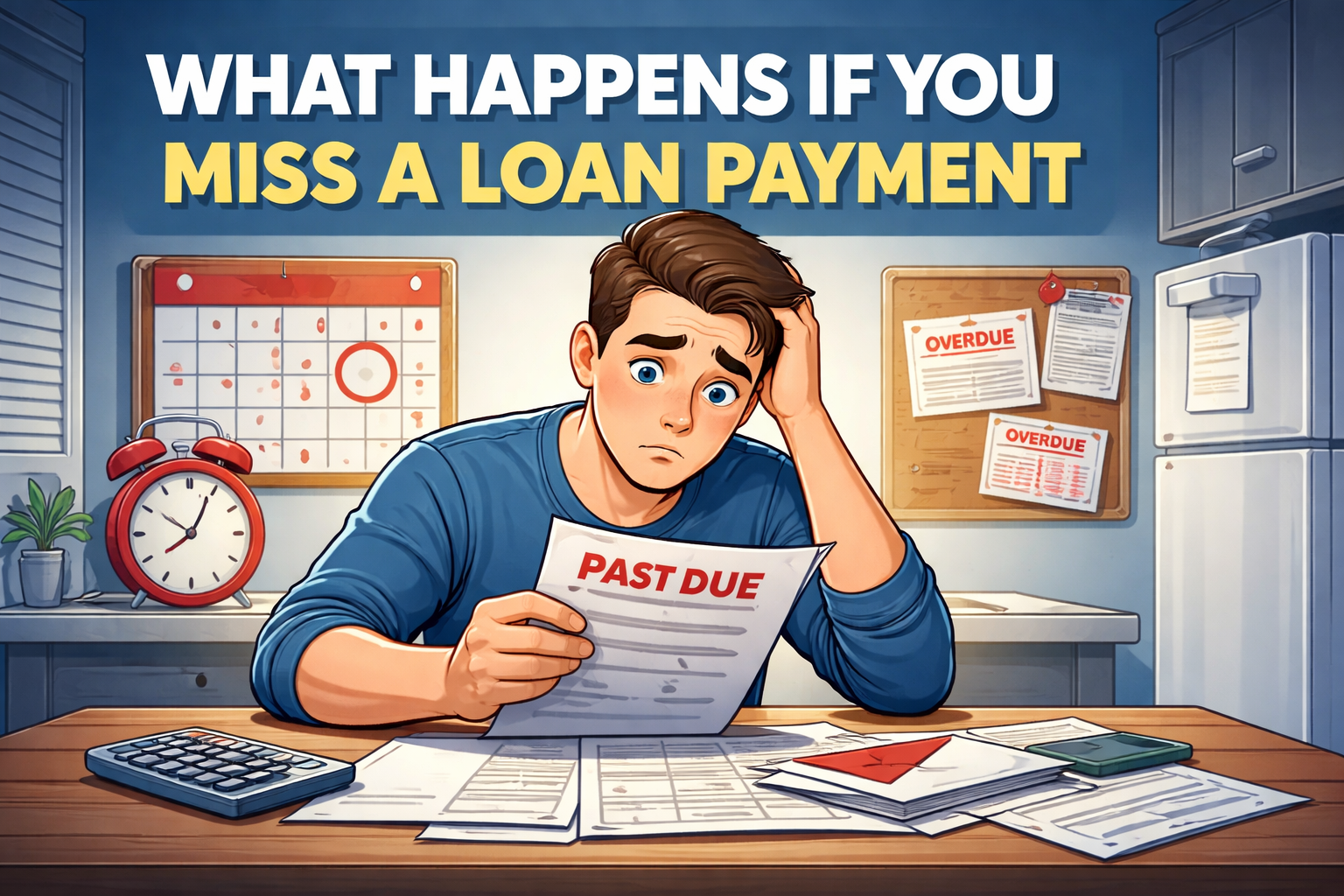 What happens if you miss a loan payment explained